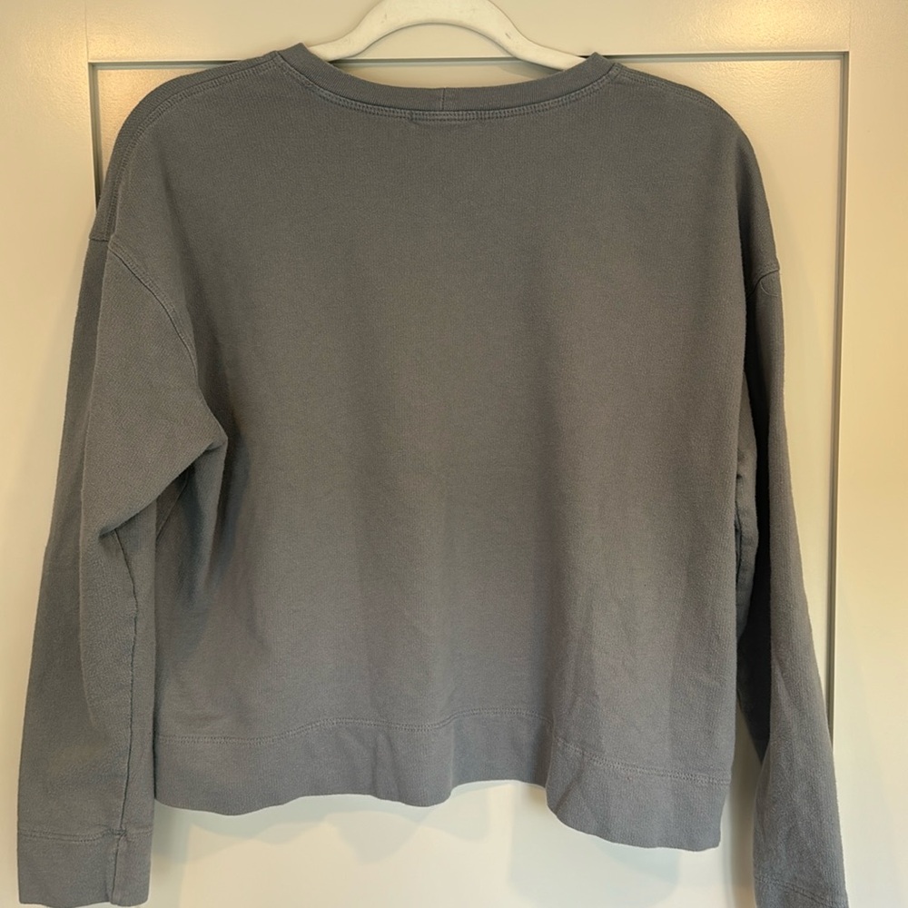 James Perse Pullover- Blue/Grey - image 4
